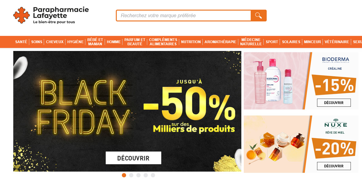 Black Friday Parapharmacie Lafayette : jusqu’à -50 % sur les essentiels bien-être