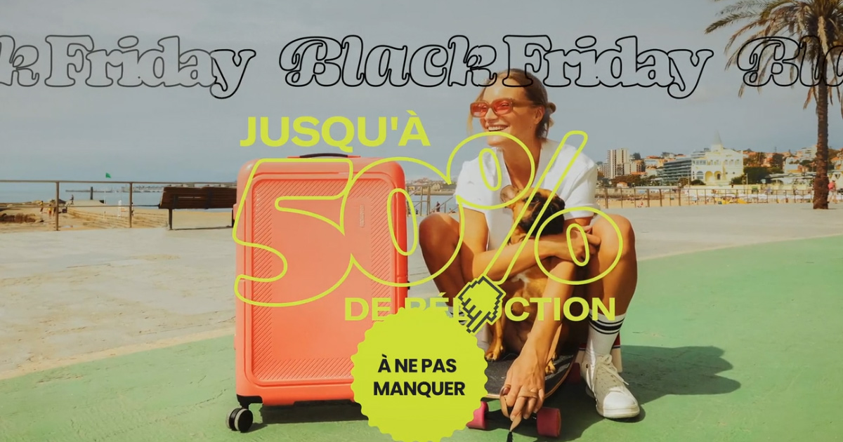 Black Friday American Tourister ✈️ Jusqu’à -50 % sur les valises et sacs iconiques