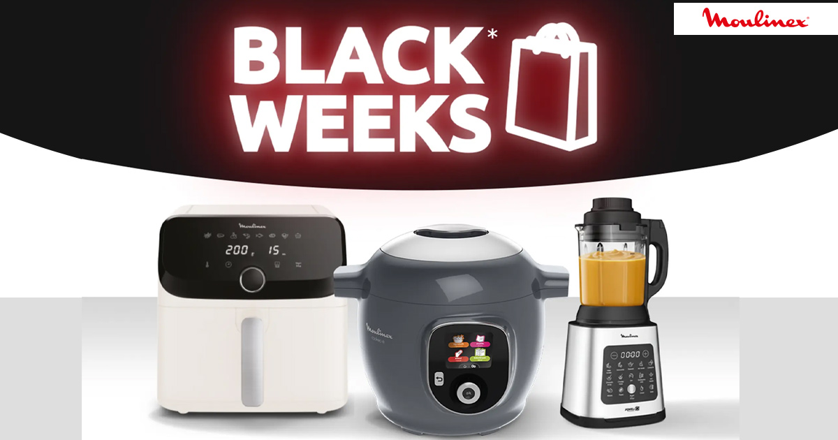 Black Week Moulinex 2025 : des robots et multicuiseurs à prix fondus