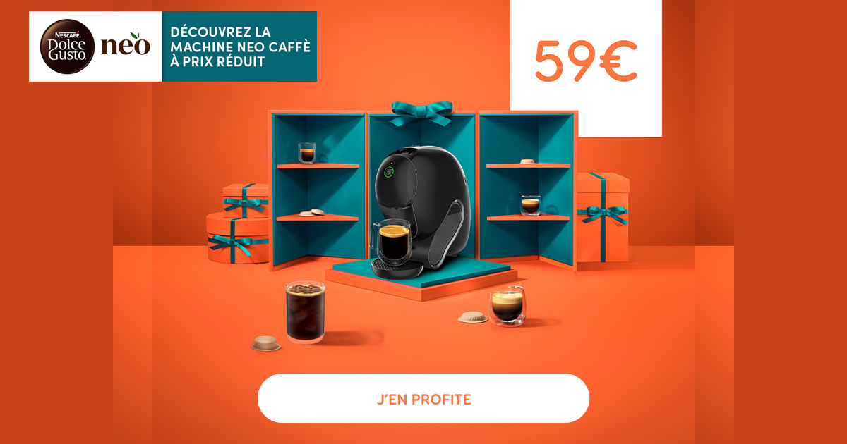 NESCAFÉ Dolce Gusto NEO Caffè à 59 € : le coffee shop à la maison