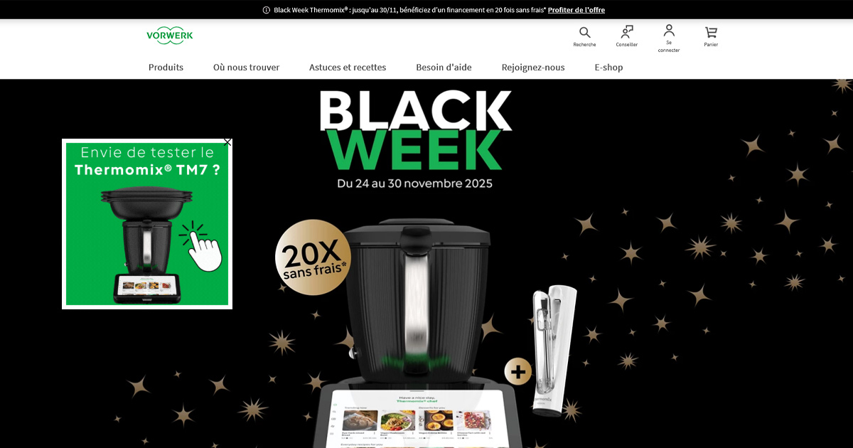 Black Week Thermomix® 🍳 L’offre culinaire la plus attendue de l’année