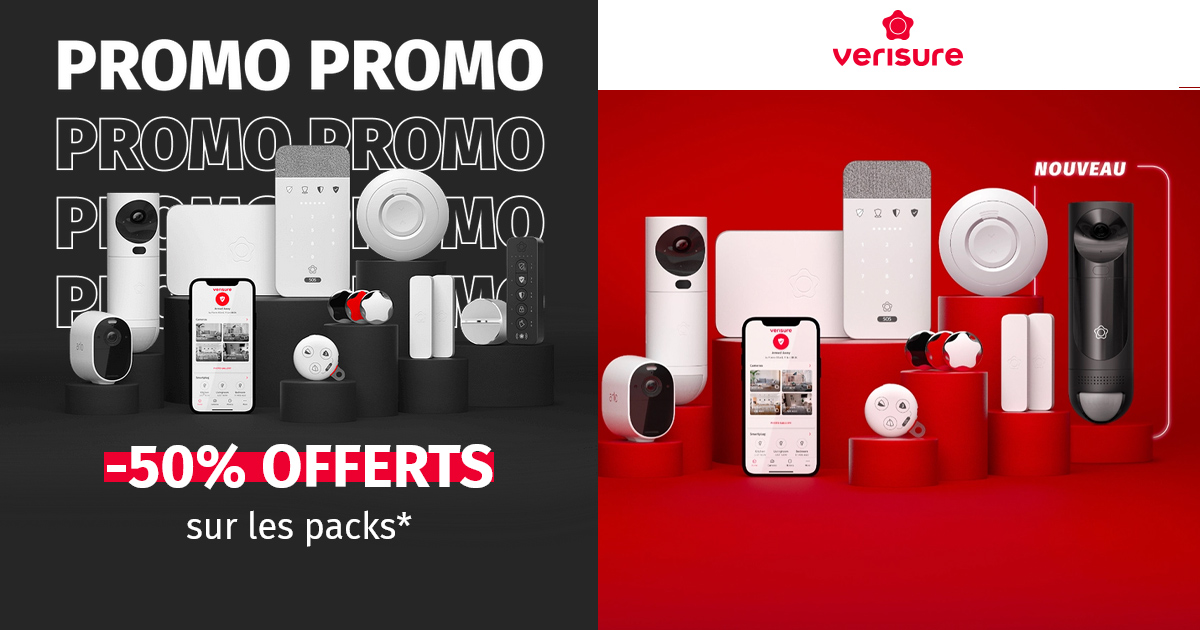 Black Friday Verisure 🔒 Jusqu’à -50 % offerts sur les packs