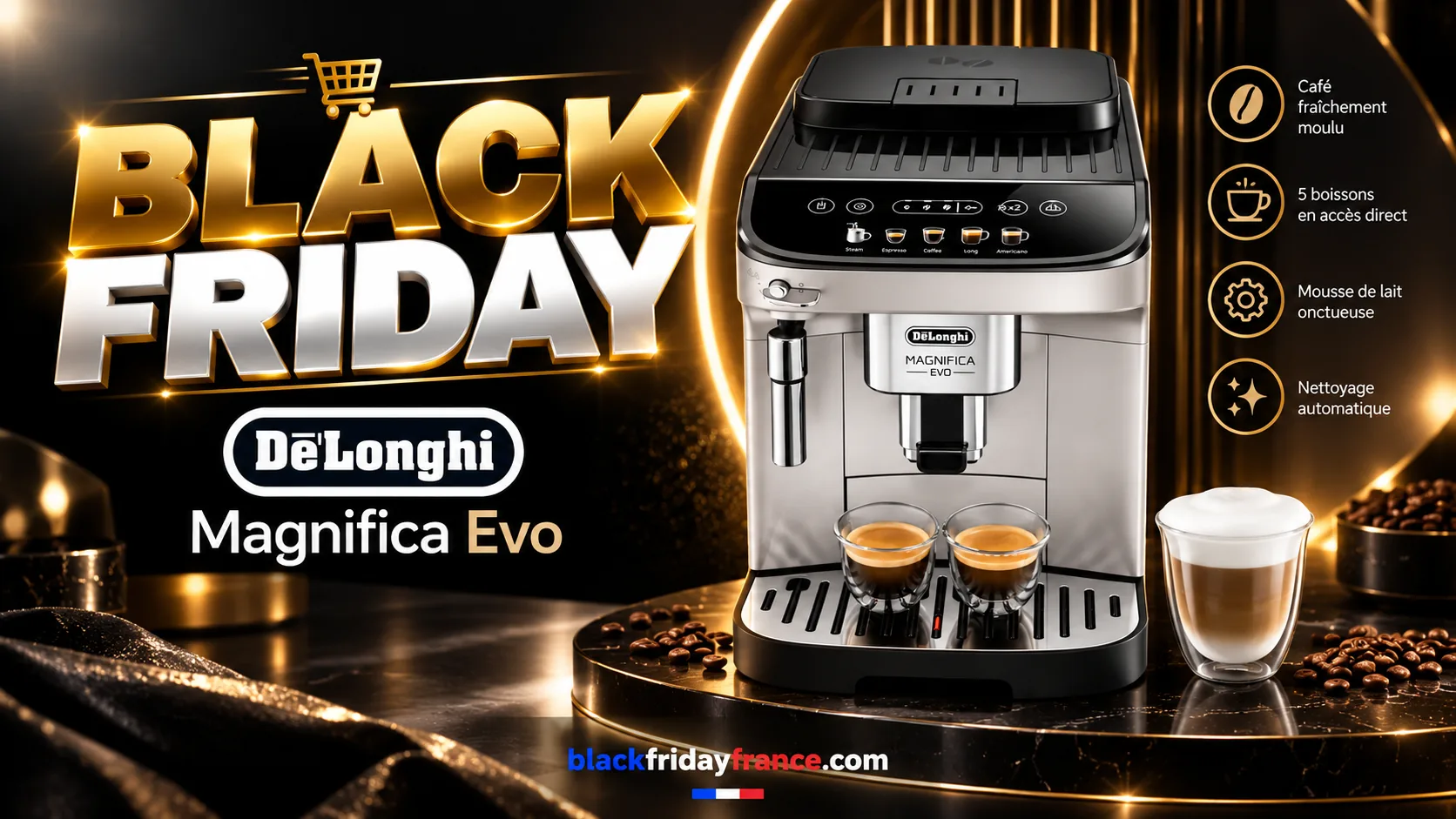 DeLonghi Magnifica Evo : promos et bons plans DeLonghi Magnifica Evo : promos et bons plans