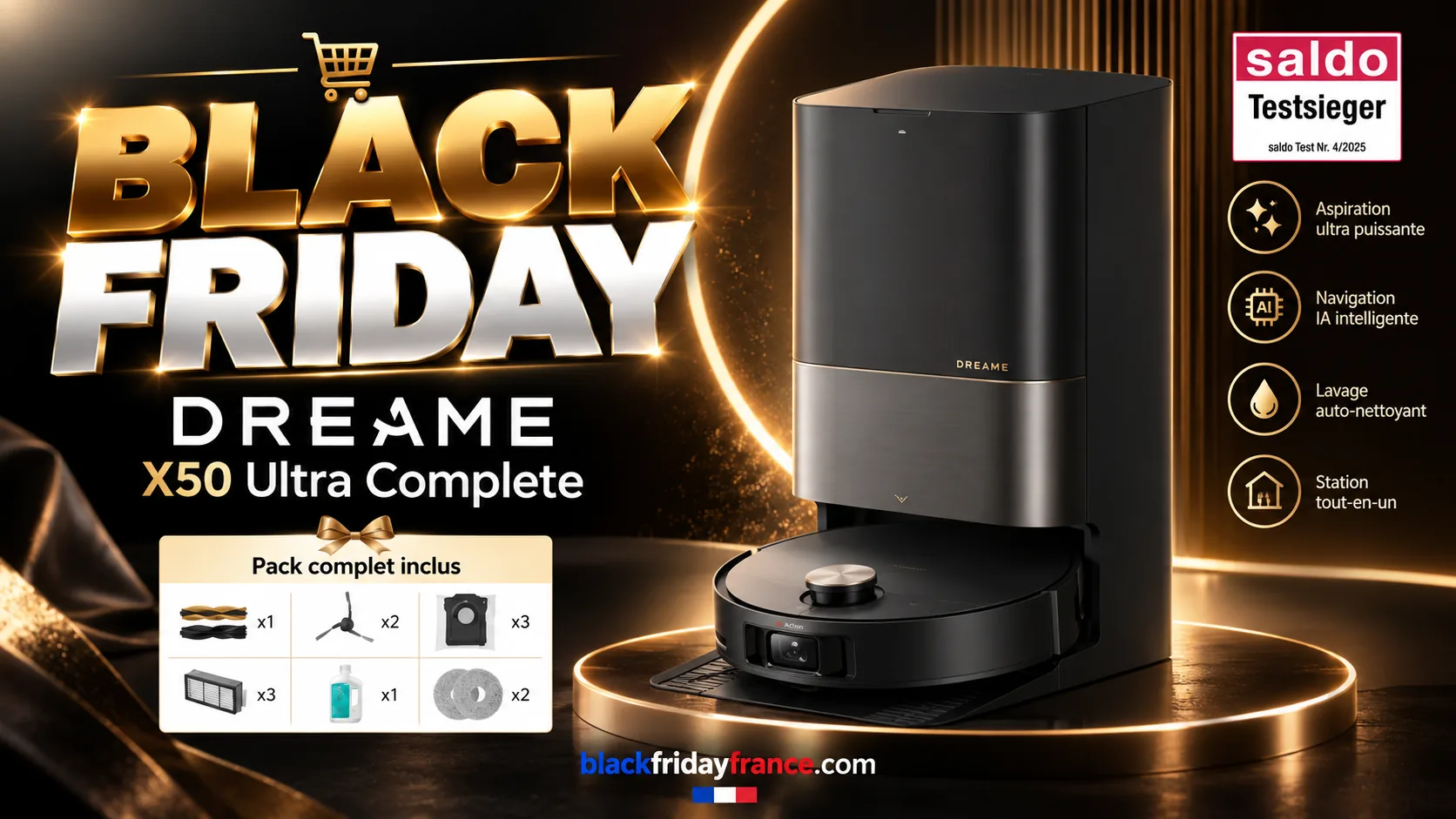Dreame X50 Ultra Complete : promos et bons plans