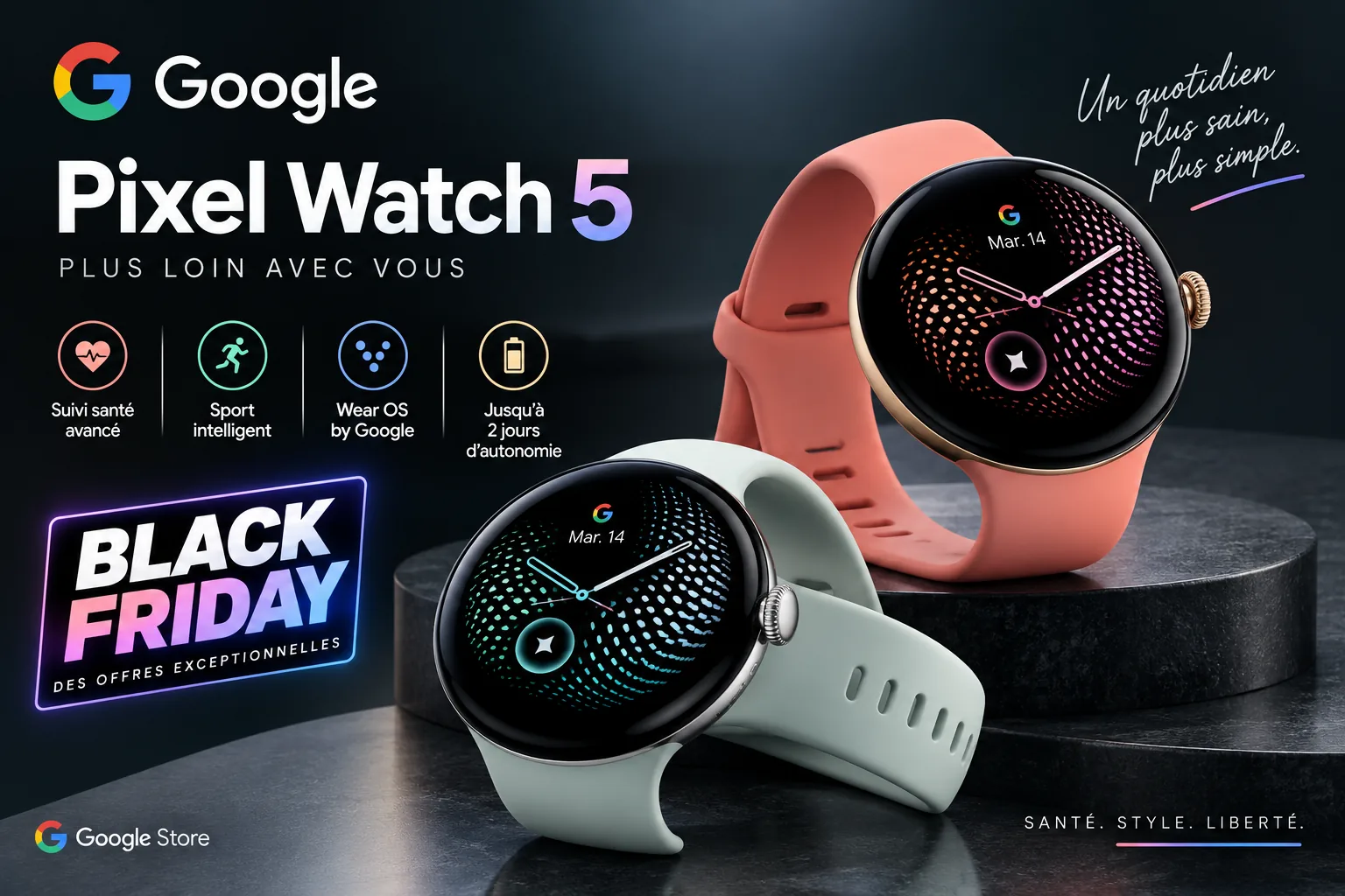 Google Pixel Watch 5 : promos et bons plans