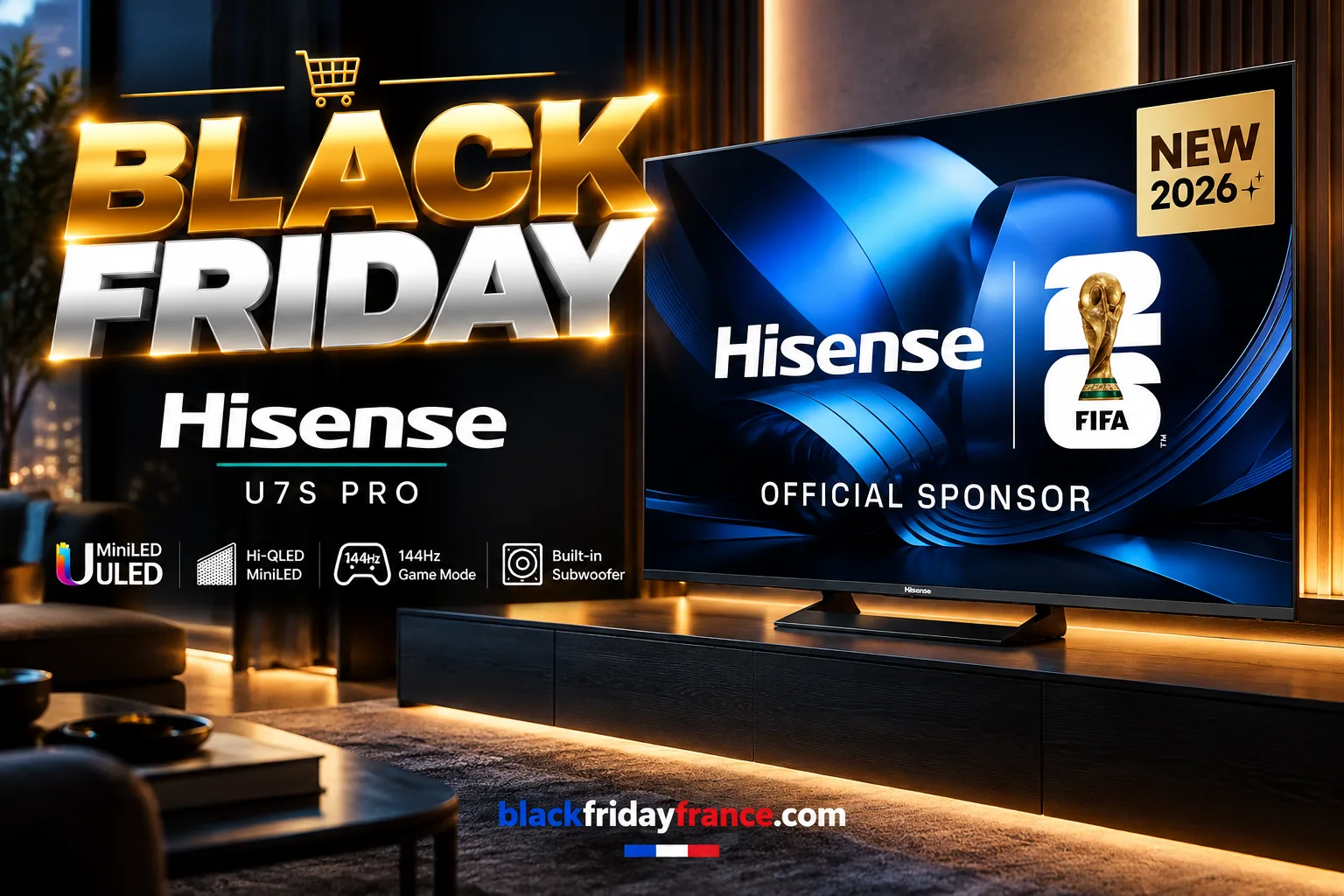 Hisense U7S Pro : promos et bons plans Hisense U7S Pro : promos et bons plans