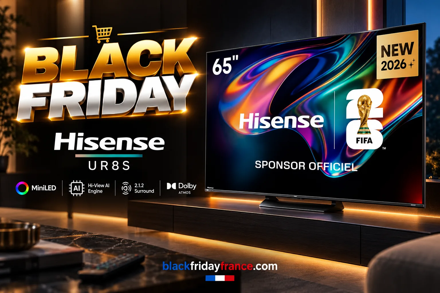 Hisense UR8S : promos et bons plans Hisense UR8S : promos et bons plans